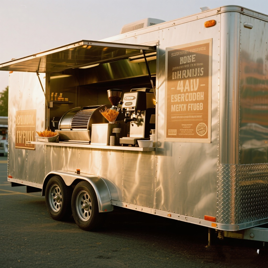 Mobile Food Trailer Fully Equi - đánh giá và giá Van Camping Cooking
