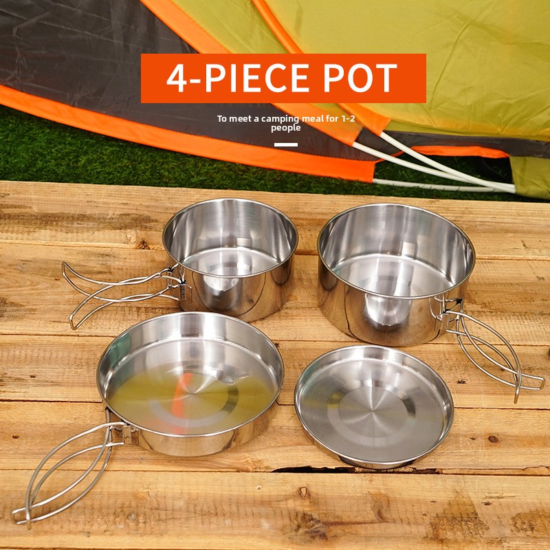 CLS 4-Piece Stainless Steel Ca - đánh giá và giá Camping Cooking Trangia