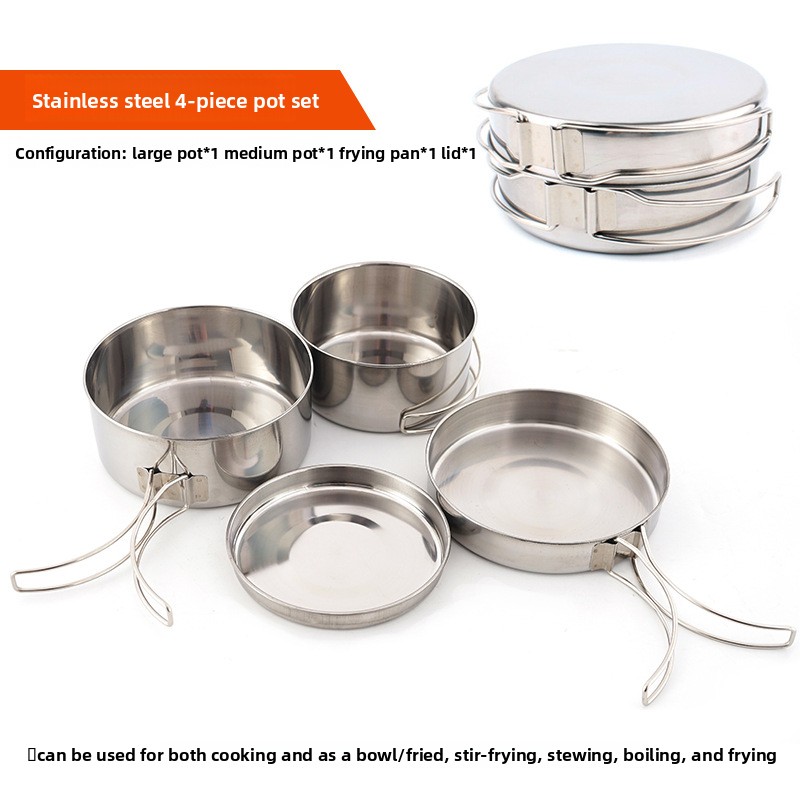 CLS 4-Piece Stainless Steel Ca - đánh giá và giá Camping Cooking Trangia