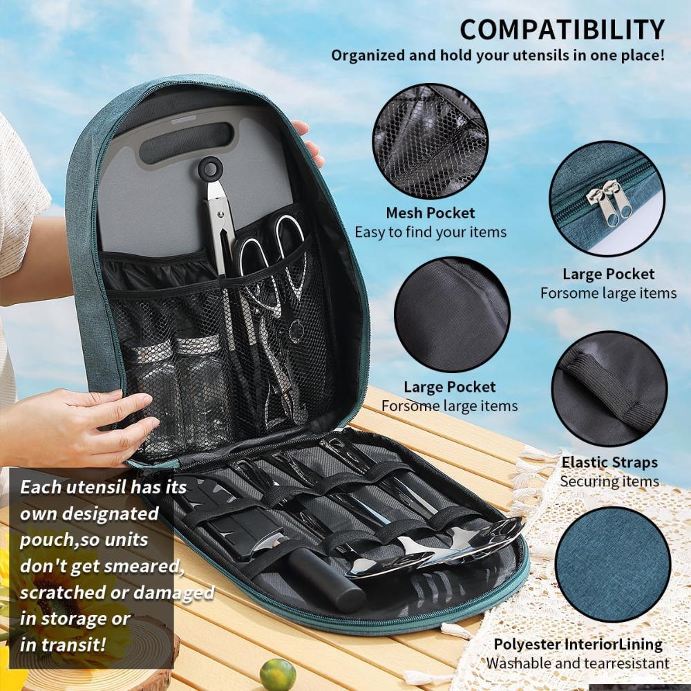 Camping Cooking Utensil Set 10 - đánh giá và giá Camping Cooking Grill