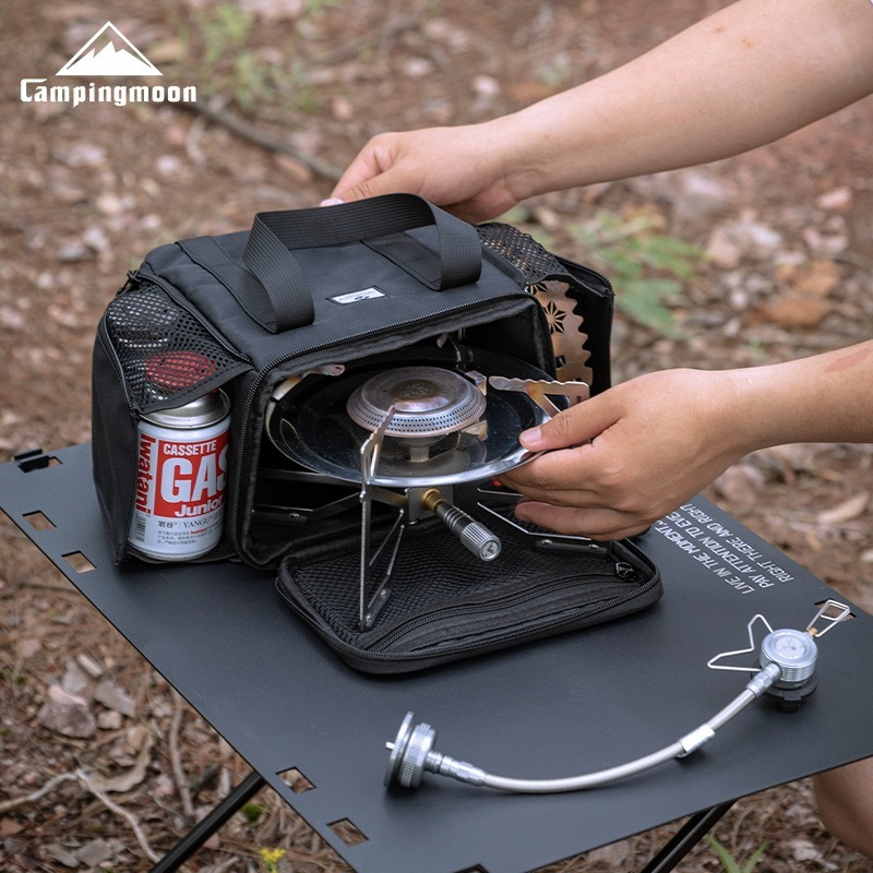 CAMPINGMOON BKXD-5F-B Small Ca - đánh giá và giá Camping Cooking Set With Bag