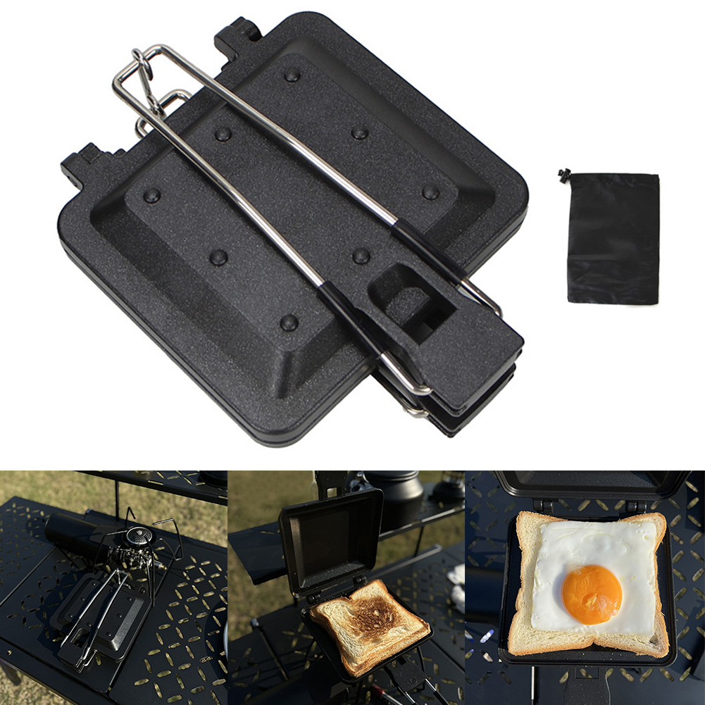 Portable Folding Sandwich Pan  - đánh giá và giá Camp Grill Portable Folding