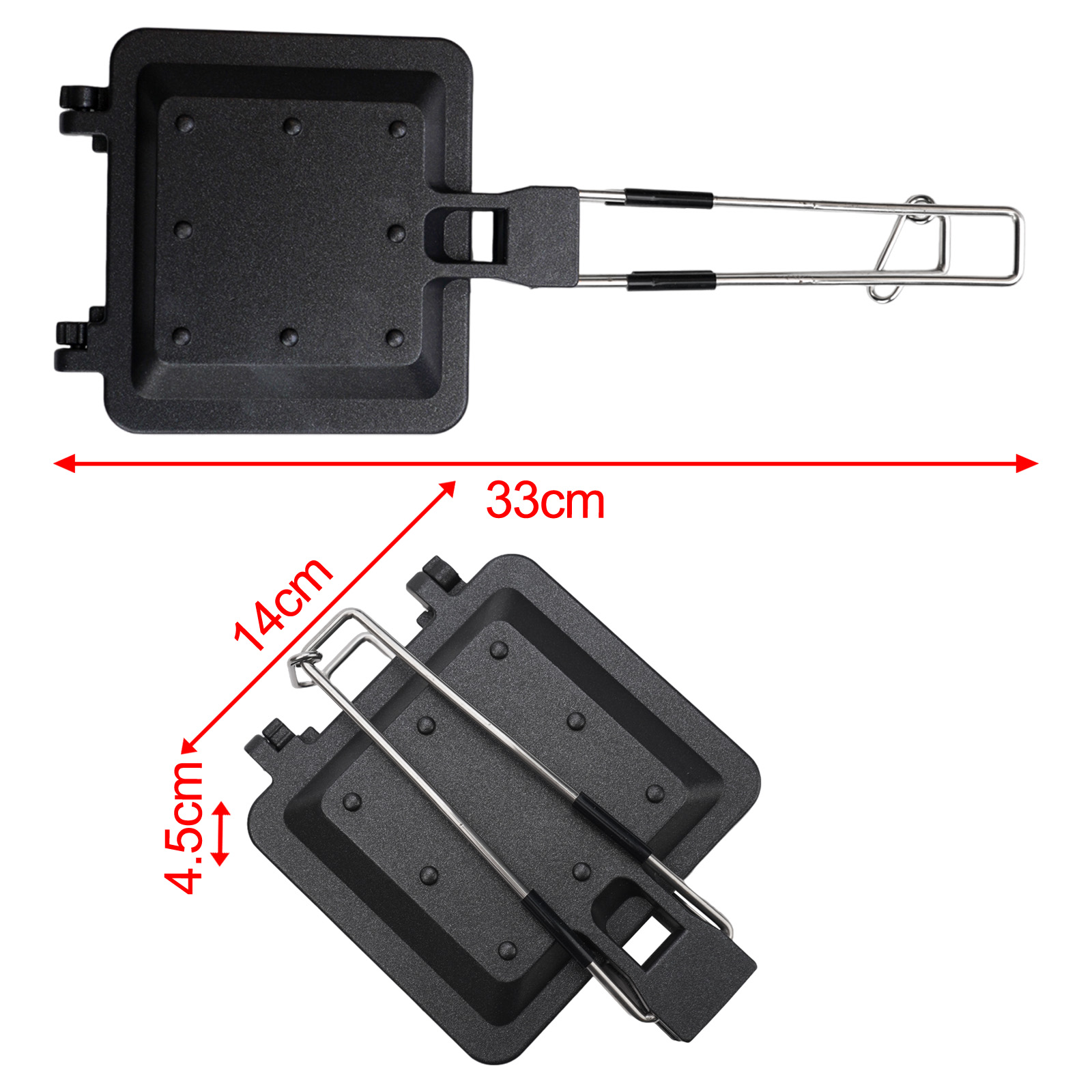 Portable Folding Sandwich Pan  - đánh giá và giá Camp Grill Portable Folding