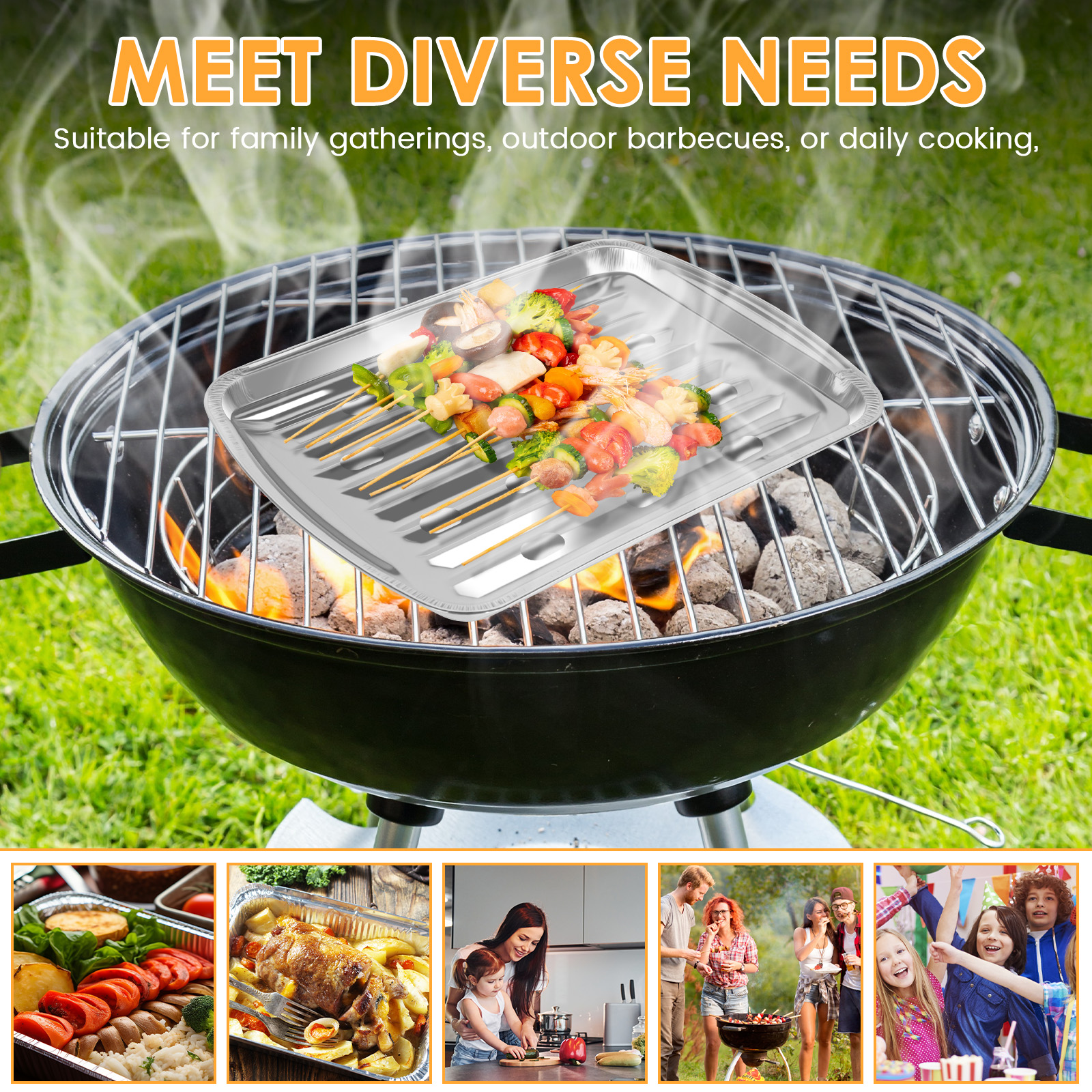 Aluminum Foil Trays Non-Stick  - đánh giá và giá Camping Cooking Pan