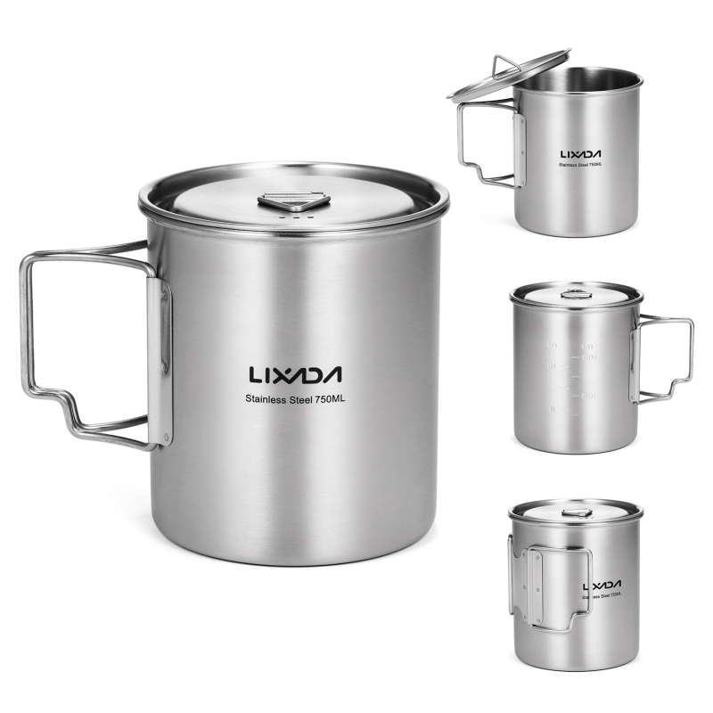 Lixada 750ml Cup Outdoor Stain - đánh giá và giá Camping Cooking Set With Bag
