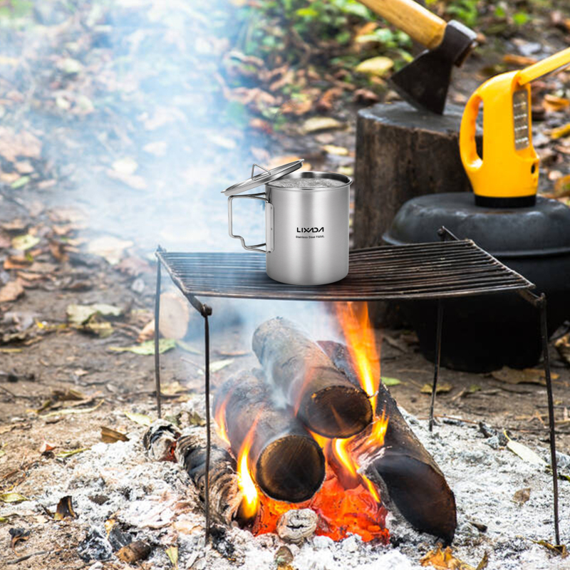 Lixada 750ml Cup Outdoor Stain - đánh giá và giá Camping Cooking Set With Bag