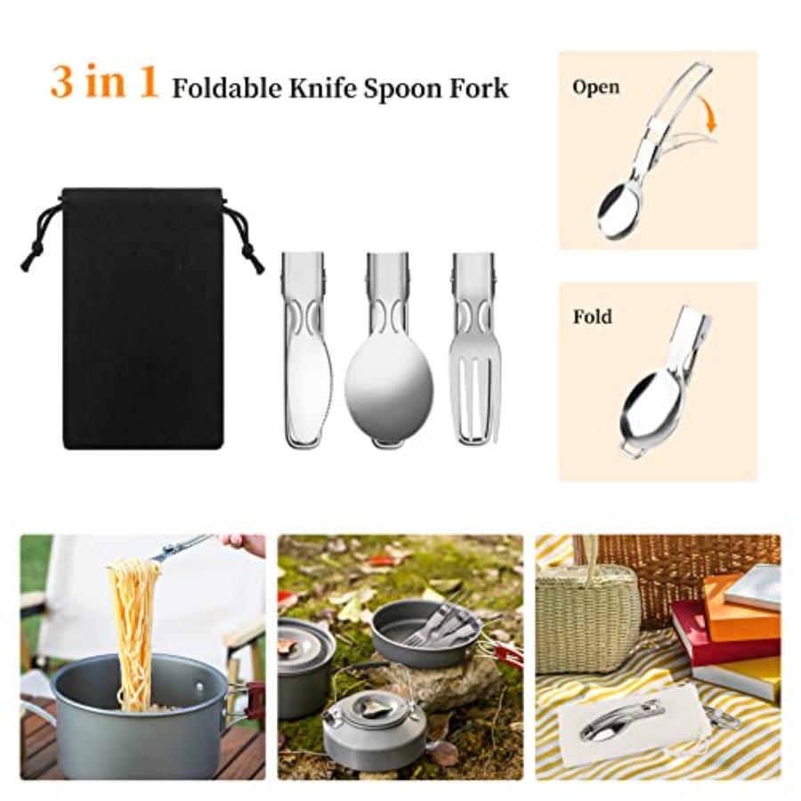 Camping Cooking Utensils Set S - đánh giá và giá Van Camping Cooking
