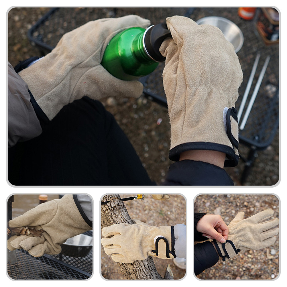 1Pair Oven Mitts Heat Resistan - đánh giá và giá Camping Cooking Grill