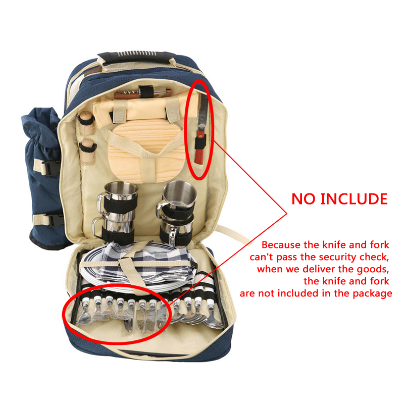 Portable 4 Persons Picnic Back - đánh giá và giá Camping Cooking Set With Bag