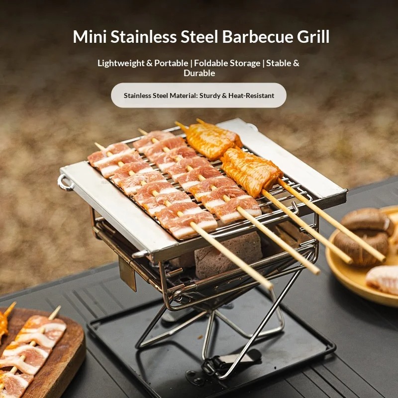 Outdoor Camping Folding Grill  - đánh giá và giá Camp Grill Portable Folding