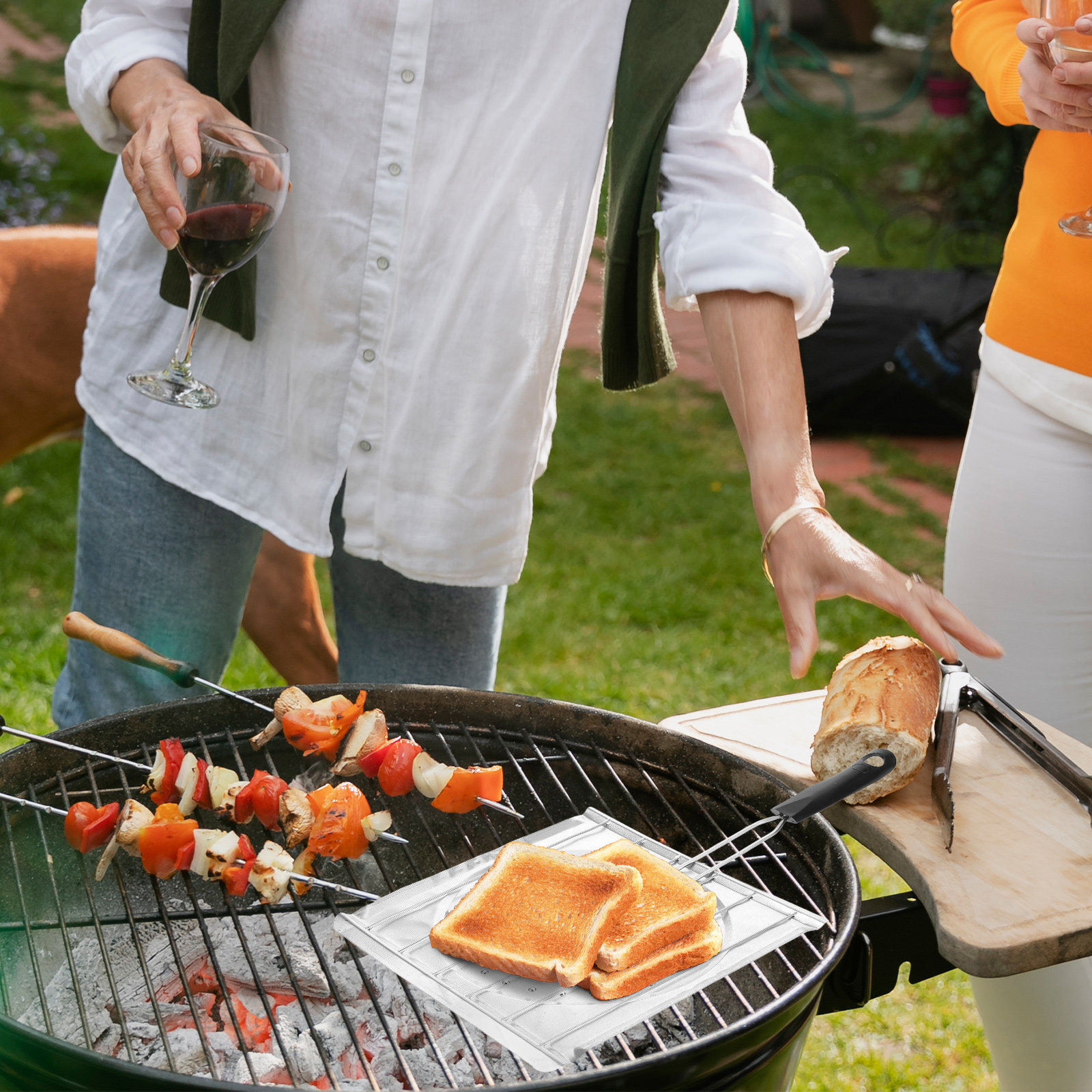 Noncoated Perforated Toaster G - đánh giá và giá Camping Cooking Grill