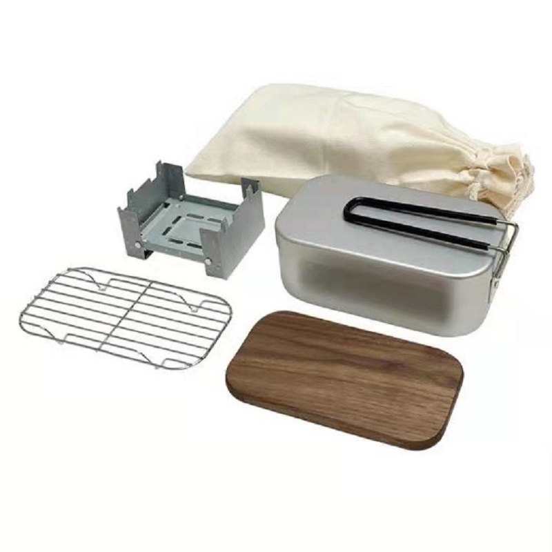 Outdoor Aluminium Mess Kit, St - đánh giá và giá Camping Cooking Kit Box