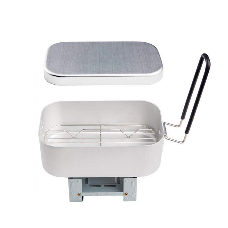 Outdoor Aluminium Mess Kit, St - đánh giá và giá Camping Cooking Kit Box