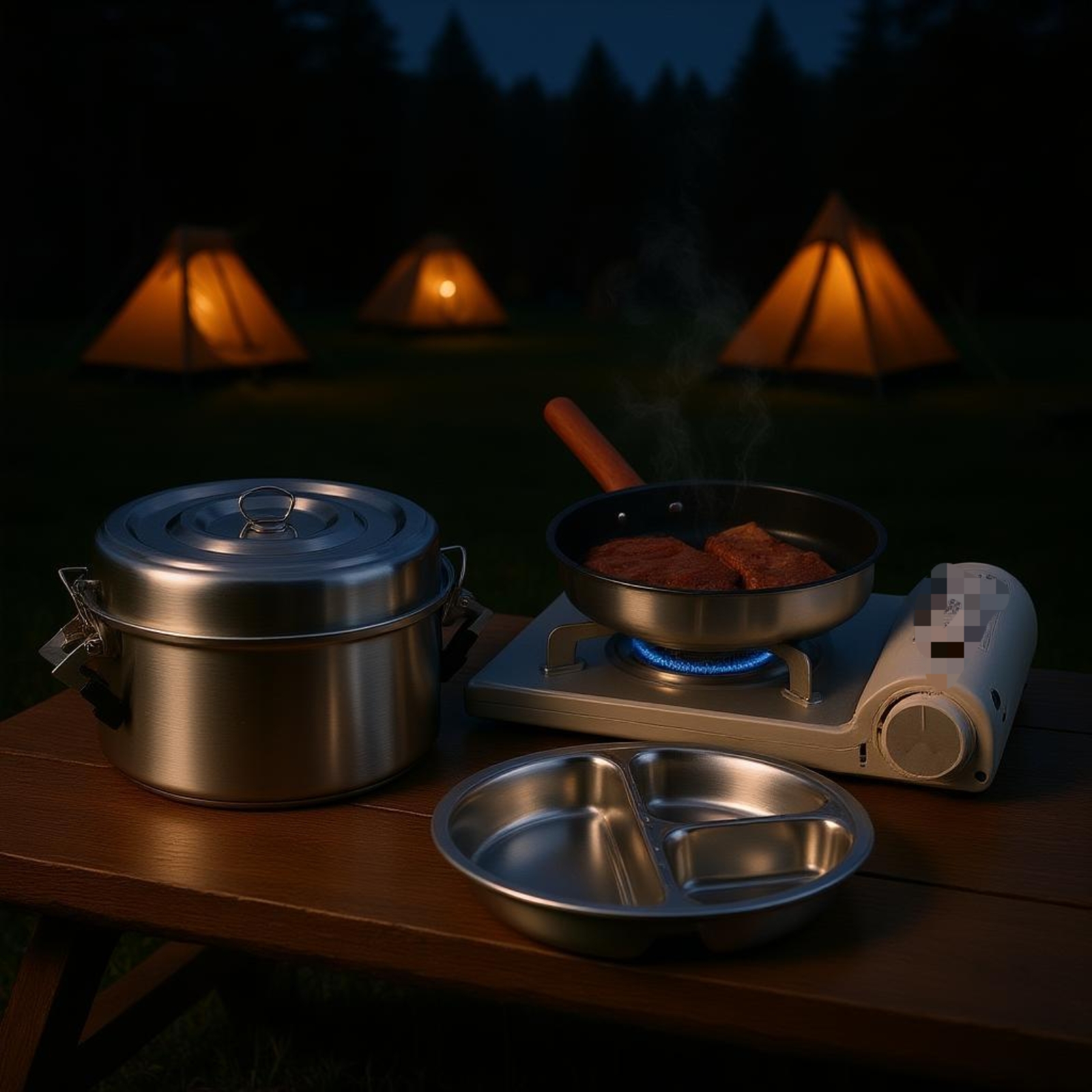 Multi Function Camp Cookware K - đánh giá và giá Camping Cooking Easy