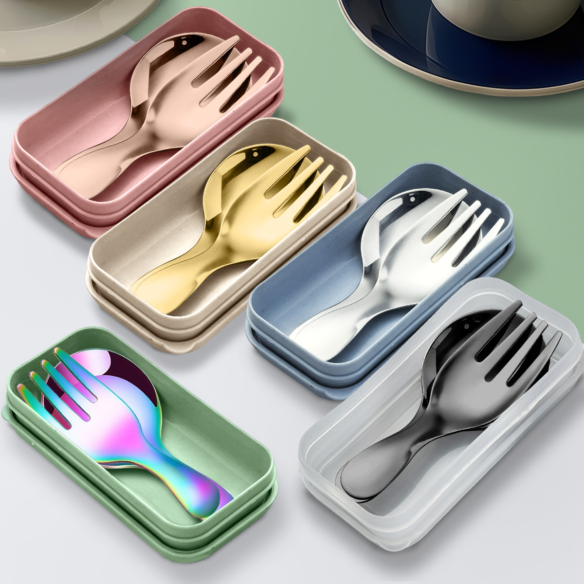 Stainless Steel Tableware Set  - đánh giá và giá Camping Cooking Kit Box