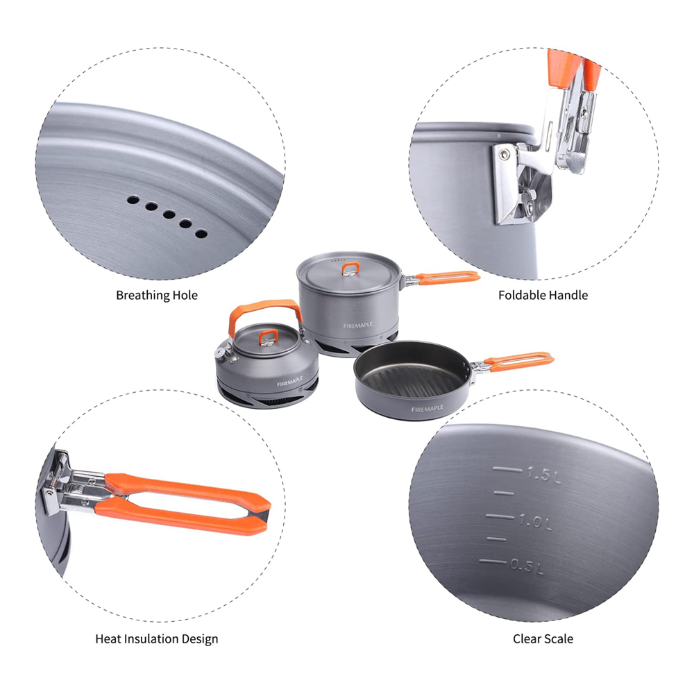 Fire Maple Camping Cookware Ut - đánh giá và giá Camping Cooking Pack