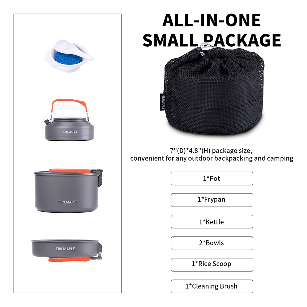 Fire Maple Picnic Pot Pan Set  - đánh giá và giá Camping Cooking Kit Box