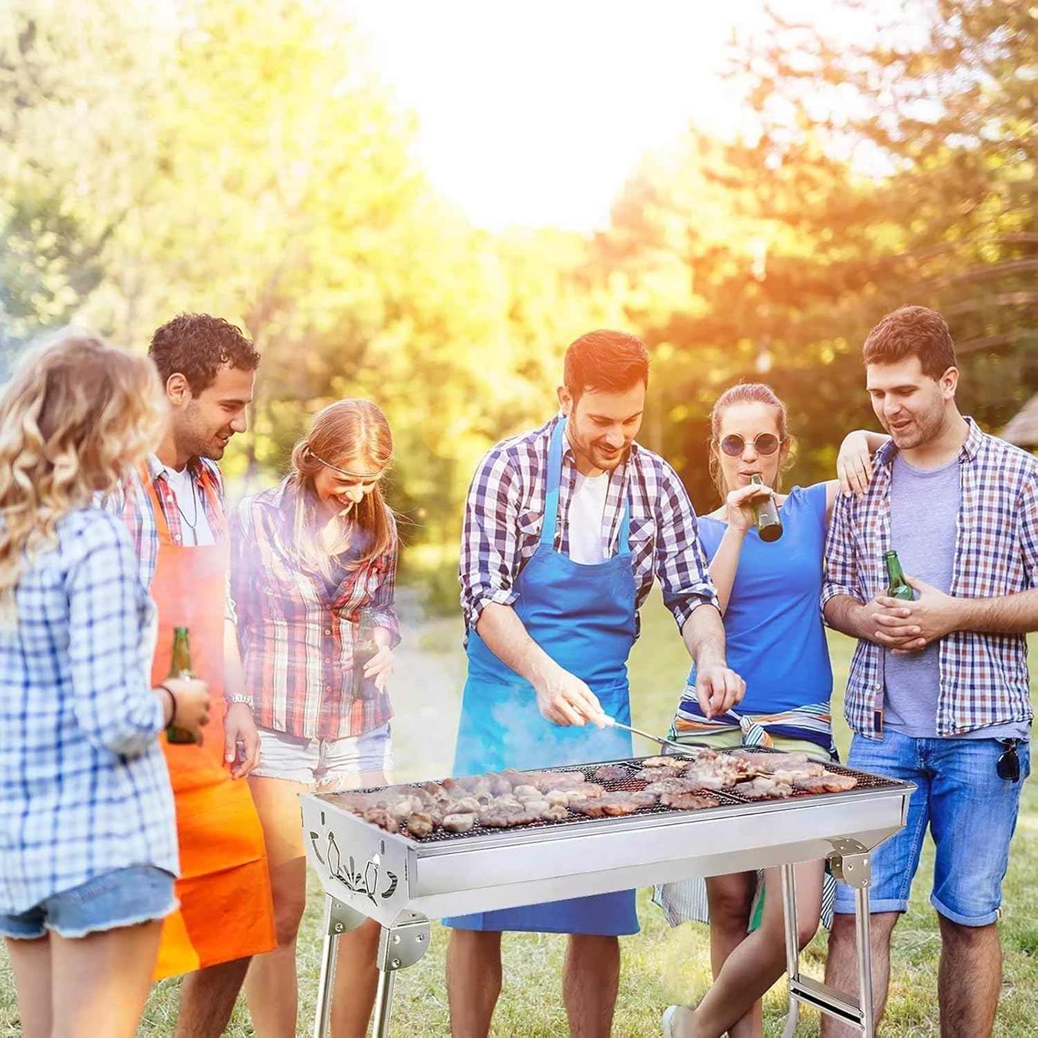 Folding Portable BBQ Grill for - đánh giá và giá Camp Grill Portable Folding