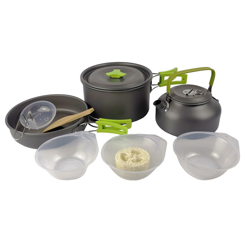 Outdoor Camping Cookware Kit A - đánh giá và giá Camping Cooking Kit Box