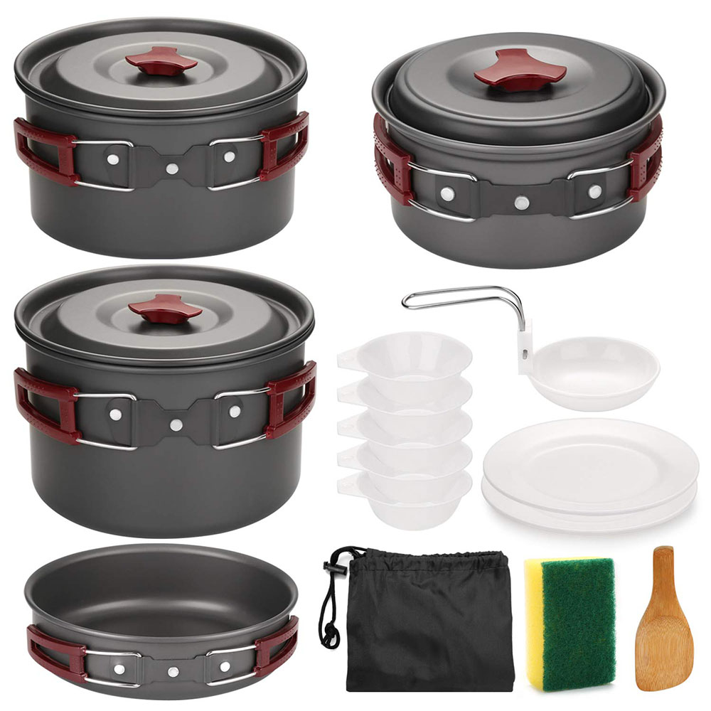 Outdoor Camping Cookware Kit N - đánh giá và giá Camping Cooking Pack