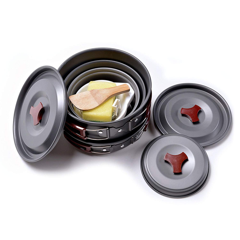 Outdoor Camping Cookware Kit N - đánh giá và giá Camping Cooking Pack