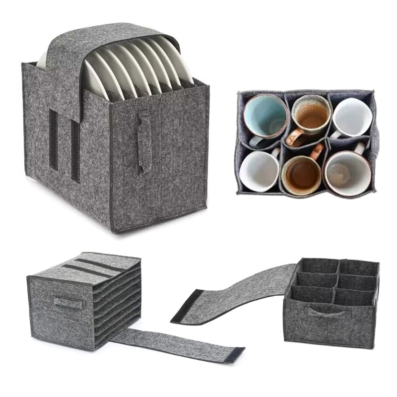 1pc Felt Plate Dish Cup Storag - đánh giá và giá Camping Cooking Utensil Holder