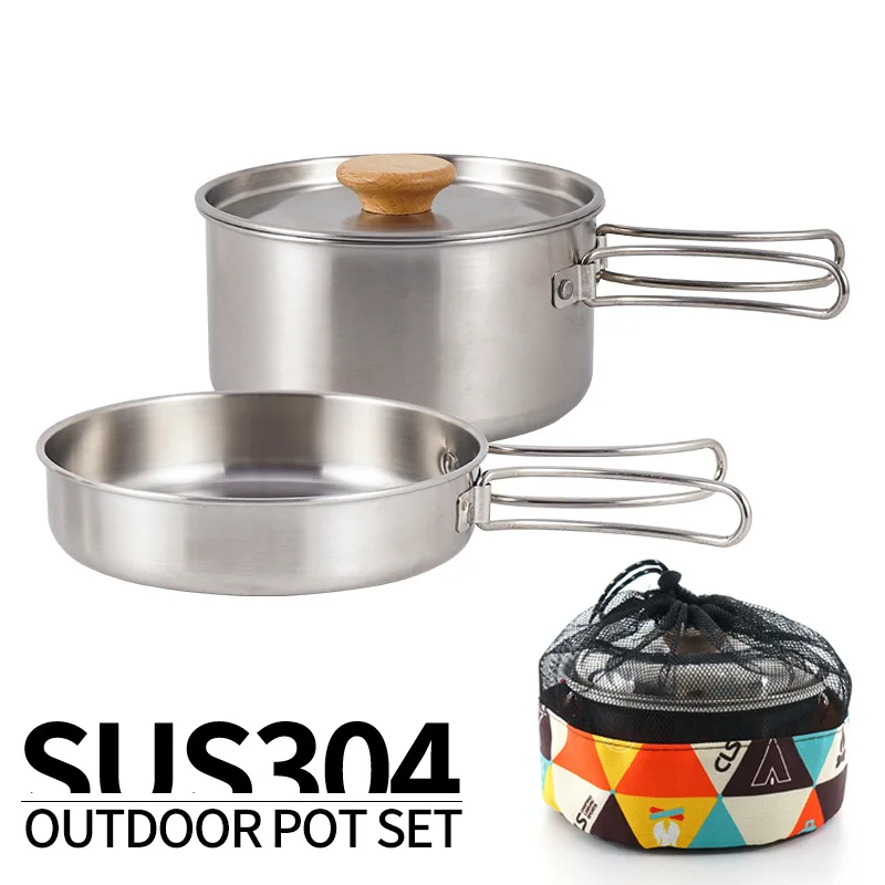 Outdoor Folding Cookware Set S - đánh giá và giá Camping Cooking Kit Box