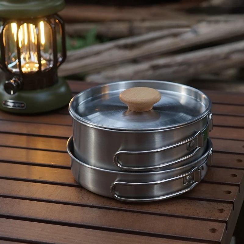 Outdoor Folding Cookware Set S - đánh giá và giá Camping Cooking Kit Box