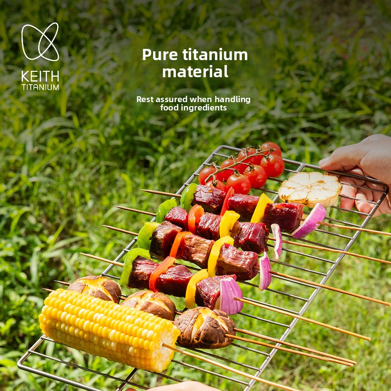 KEITH Pure Titanium Barbecue G - đánh giá và giá Camping Cooking Easy