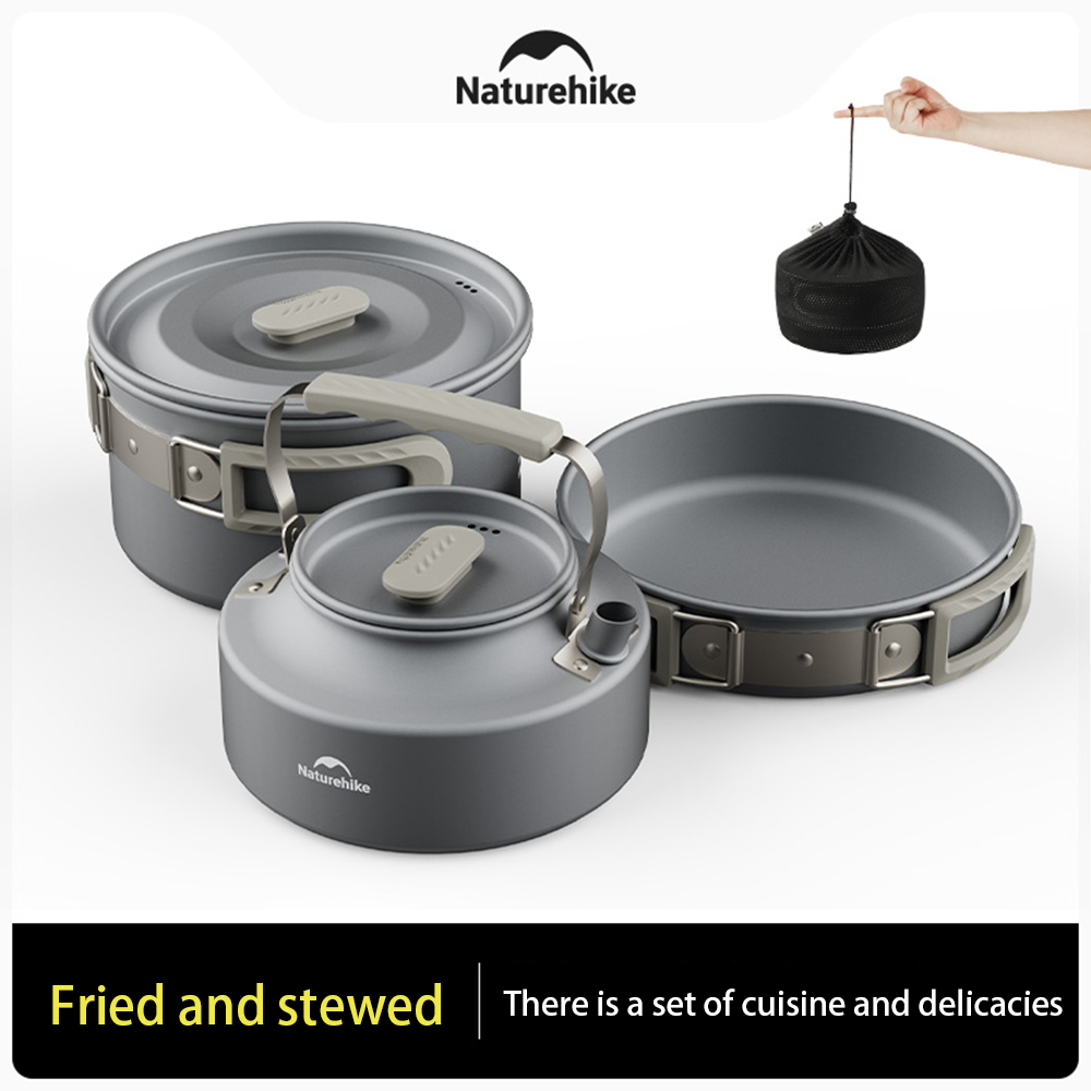 Naturehike Outdoor Pot Set,Cam - đánh giá và giá Camping Cooking Pan