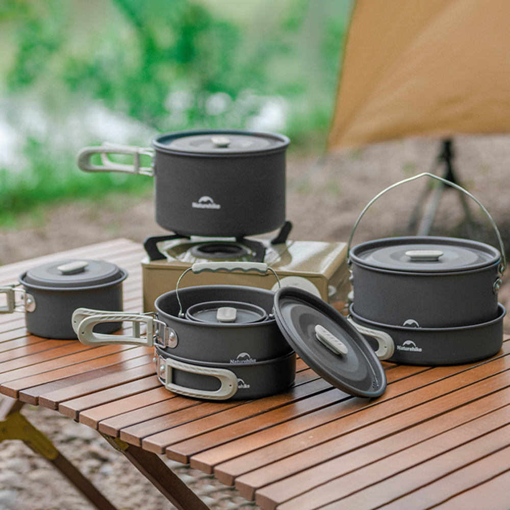 Naturehike Outdoor Pot Set,Cam - đánh giá và giá Camping Cooking Pan