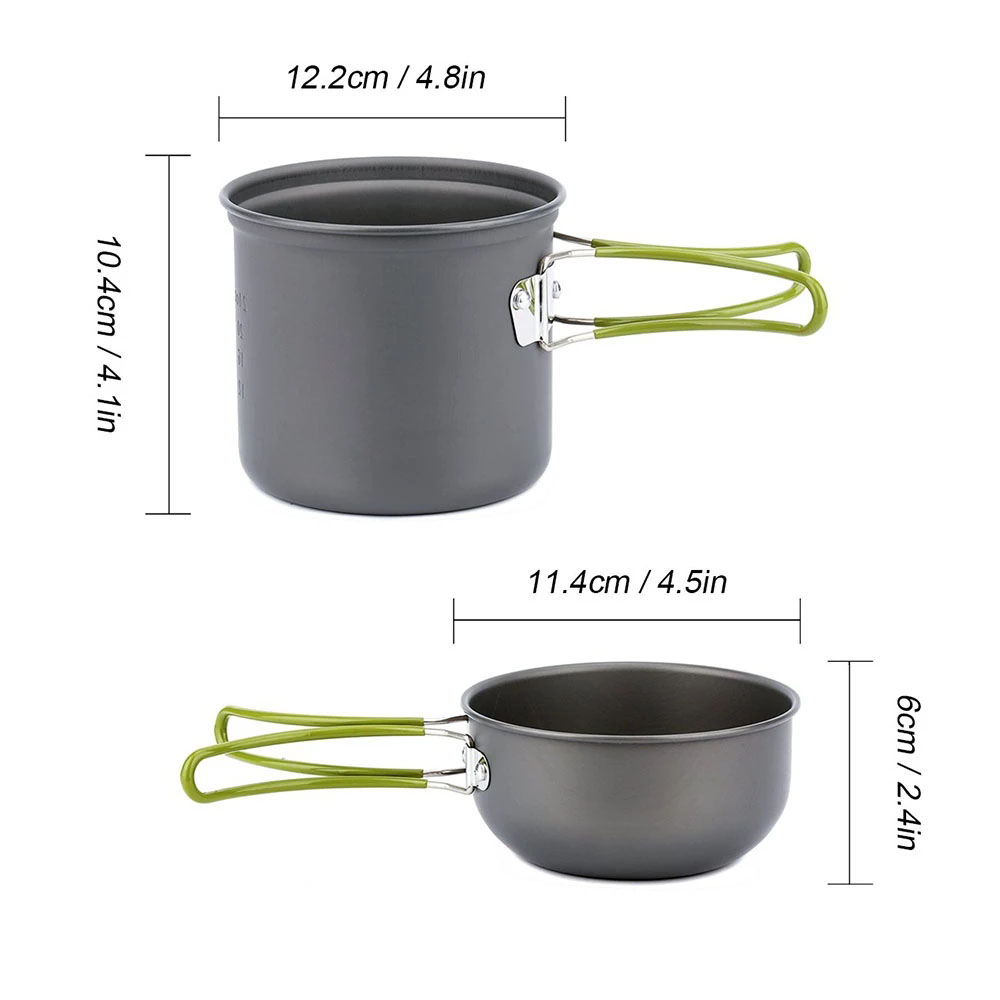 Camping Cookware Kit with Stov - đánh giá và giá Camping Cooking Set With Bag
