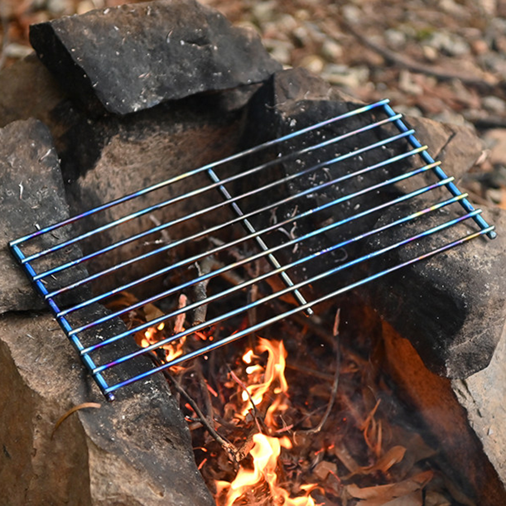 Ultra-Light Titanium Grill Rac - đánh giá và giá Camping Cooking Easy