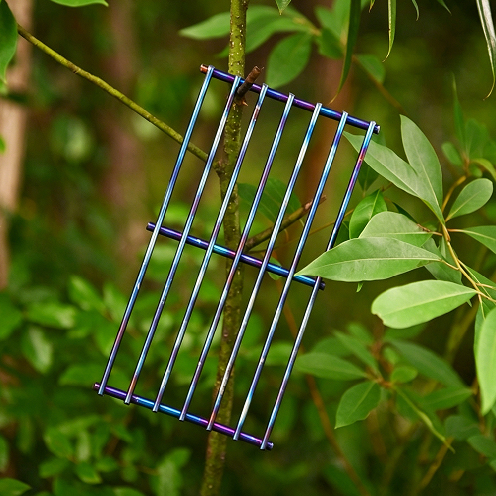 Ultra-Light Titanium Grill Rac - đánh giá và giá Camping Cooking Easy